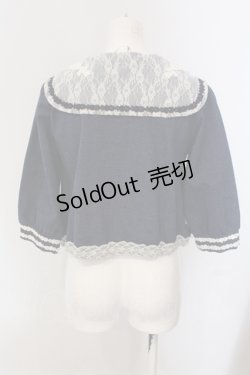 画像3: axes femme / デニム調ZIPカーディガン M アオ O-25-05-17-051-AX-TO-OW-OS