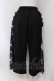 画像3: NieR Clothing / 和柄九尾SIDE BELT WIDE PANTS  ブラック×パープル系 O-25-05-17-005-PU-PA-IG-OS (3)
