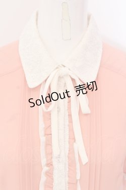画像2: axes femme / バイカラータックブラウス M オレンジ×キナリ O-25-05-17-057-AX-BL-OW-OS