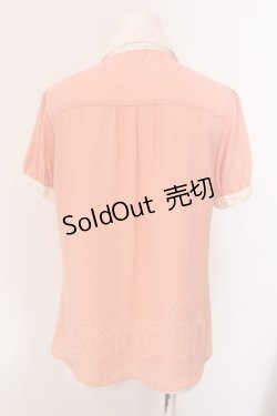 画像3: axes femme / バイカラータックブラウス M オレンジ×キナリ O-25-05-17-057-AX-BL-OW-OS