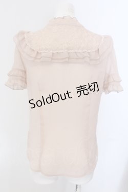 画像3: axes femme / フリルボータイブラウス M ベージュ O-25-05-17-058-AX-BL-OW-OS