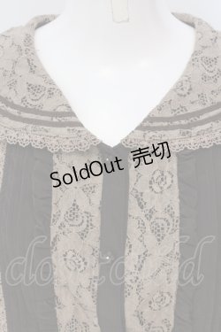 画像2: axes femme POETIQUE / レース配色セーラーブラウス M ブラウン O-25-05-17-061-AX-BL-OW-OS