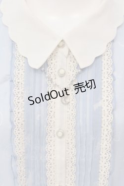 画像2: axes femme / ムーンキャットブラウス M サックス O-25-05-17-065-AX-BL-OW-OS