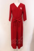 NieR Clothing / NieR BURGUNDY オールインワン  レッド O-25-05-17-007-PU-OP-IG-OS