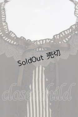 画像2: axes femme / レジメ柄スリット開きプルオーバー M ブラウン O-25-05-17-067-AX-TO-OW-OS