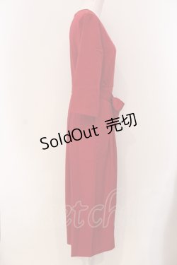 画像2: 【SALE】NieR CLOTHING / NieR BURGUNDY オールインワン  レッド O-25-05-17-007-PU-OP-IG-ZT155