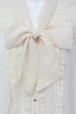 画像2: axes femme / ボータイフリルブラウス M キナリ O-25-05-17-071-AX-BL-OW-OS
