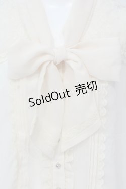 画像2: axes femme / ボータイフリルブラウス M キナリ O-25-05-17-071-AX-BL-OW-OS
