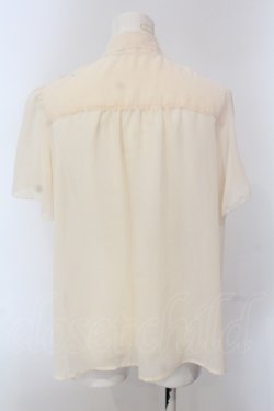 画像3: axes femme / ボータイフリルブラウス M キナリ O-25-05-17-071-AX-BL-OW-OS