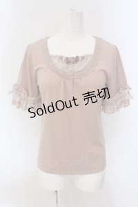 axes femme / 薔薇モチーフインナープルオーバー M ピンク O-25-05-17-073-AX-TO-OW-OS