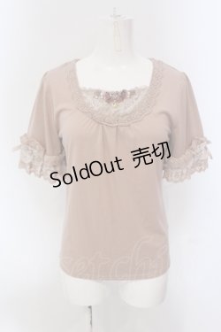 画像1: axes femme / 薔薇モチーフインナープルオーバー M ピンク O-25-05-17-073-AX-TO-OW-OS