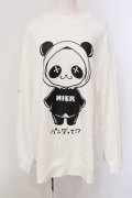 NieR Clothing / パンダって！？トレーナー 2XL ホワイト O-25-05-17-008-PU-TO-IG-OS