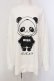 画像1: NieR Clothing / パンダって！？トレーナー 2XL ホワイト O-25-05-17-008-PU-TO-IG-OS (1)