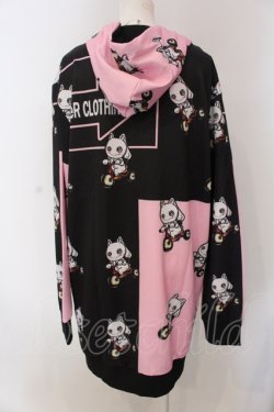 画像3: NieR Clothing / BICYCLE ZIP PARKA パーカー  ピンク×ブラック O-25-05-17-009-PU-TO-IG-OS