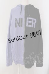 NieR Clothing / two-tone ZIP PARKA【NieR WING】 パーカー  パープル×ブラック O-25-05-17-010-PU-TO-IG-ZT212