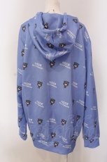 画像3: 【SALE】NieR CLOTHING / ドット絵ZIP OUTER アウター  ブルー O-25-05-17-012-PU-TO-IG-ZT061 (3)