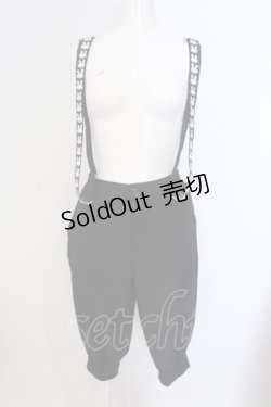 画像1: NieR Clothing / 4POCKET RABBIT SUSPENDER PANTSパンツ  ブラック O-25-05-17-002-PU-PA-IG-ZT198