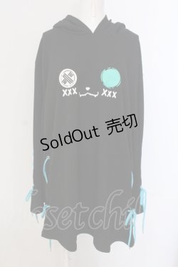 画像1: NieR Clothing / シエルなりきりBRAID×WIDE SLEEVE PARKA【猫耳付き】 パーカー  ブラック×グリーン O-25-05-17-016-PU-TO-IG-ZT211