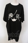 NieR Clothing / ミケFACE BIG CUTSEW  ブラック O-25-05-17-017-PU-TS-IG-OS