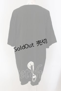 画像2: NieR Clothing / ミケFACE BIG CUTSEW  ブラック O-25-05-17-017-PU-TS-IG-OS