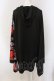 画像3: NieR Clothing / OIOIコラボ着物袖ZIPパーカー  ブラック×レッド O-25-05-17-018-PU-TO-IG-OS (3)