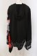 画像3: NieR Clothing / FAKEチャイナボタン着物風袖PULLOVER プルオーバー  ブラック×レッド和傘 O-25-05-17-009-PU-TO-IG-OS (3)