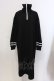 画像1: NieR Clothing / LOGO ZIPPER UNISEX LONGワンピース【ポケット付き】  ブラック O-25-05-17-020-PU-OP-IG-OS (1)