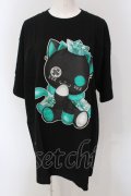 NieR Clothing / KINGシエル BIG SIZE CUTSEW Tシャツ XL ブラック O-25-05-17-023-PU-TO-IG-OS