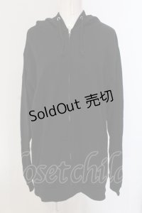 NieR Clothing / ラメプリントパーカー  ブラック×レッド O-25-05-17-024-PU-TO-IG-ZT0625A