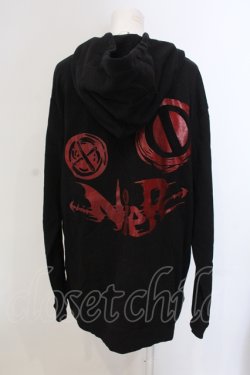 画像2: NieR Clothing / ラメプリントパーカー  ブラック×レッド O-25-05-17-024-PU-TO-IG-OS