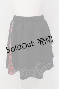 NieR Clothing / 2WAY SKIRT【RED CHECKERED】  ブラック×レッド O-25-05-17-026-PU-SK-IG-OS