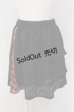 画像1: NieR Clothing / 2WAY SKIRT【RED CHECKERED】  ブラック×レッド O-25-05-17-026-PU-SK-IG-OS