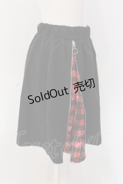 画像2: NieR Clothing / 2WAY SKIRT【RED CHECKERED】  ブラック×レッド O-25-05-17-026-PU-SK-IG-OS