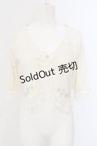 axes femme / Disneyトランプ刺繍ボレロ M キナリ O-25-05-17-030-AX-TO-OW-OS