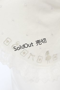 画像2: axes femme / Disneyトランプ刺繍ボレロ M キナリ O-25-05-17-030-AX-TO-OW-OS