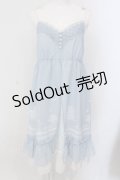 axes femme / ムーンキャットキャミワンピース M サックス O-25-05-17-031-AX-OP-OW-OS
