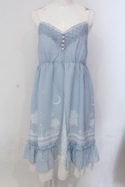 画像1: axes femme / ムーンキャットキャミワンピース M サックス O-25-05-17-031-AX-OP-OW-OS