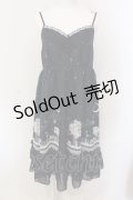 axes femme / ムーンキャットキャミワンピース M ネイビー O-25-05-17-034-AX-OP-OW-OS
