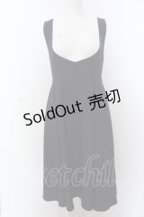 Fi.n.t / バックレースアップディープVネックジャンパースカート  ネイビー O-25-05-18-040-CA-OP-IG-OS