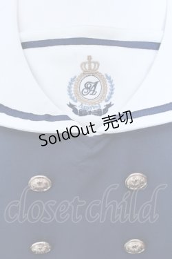 画像2: Amavel / School Check Setup風セーラーワンピース F アオ O-25-05-18-053-CA-OP-OW-OS