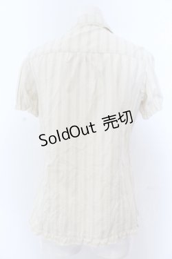 画像3: axes femme / トランプJQフリルブラウス M キナリ O-25-05-18-059-AX-BL-OW-OS