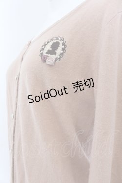 画像2: axes femme / フレーム刺繍入りカーディガン M サーモン O-25-05-18-061-AX-TO-OW-ZT118