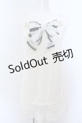 axes femme / Bigリボンロングキャミ M キナリ O-25-05-18-064-AX-TO-OW-OS