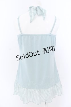 画像2: axes femme / ストライプシフォンリボンキャミソール M ミントグリーン O-25-05-18-067-AX-TO-OW-OS