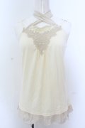 axes femme / ラメ入りホルターキャミソール M キナリ O-25-05-18-069-AX-TO-OW-OS