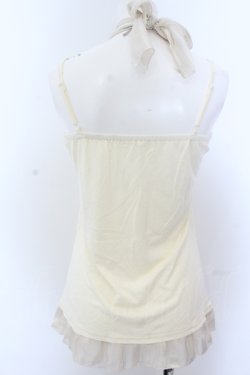 画像2: axes femme / ラメ入りホルターキャミソール M キナリ O-25-05-18-069-AX-TO-OW-OS