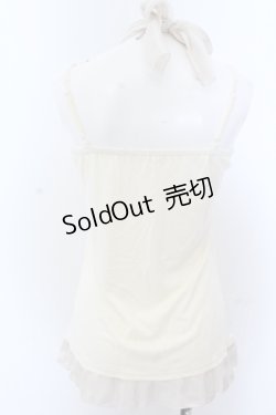 画像2: axes femme / ラメ入りホルターキャミソール M キナリ O-25-05-18-069-AX-TO-OW-OS