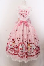 画像1: Royal Princess Alice / ショコラ キャットジャンパースカート  ピンク O-25-05-18-008-LO-OP-OW-OS (1)