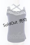 axes femme / ストライプ配色ホルタータンク M ネイビー O-25-05-18-070-AX-TO-OW-OS
