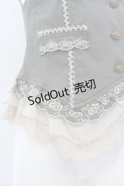 画像2: axes femme / 花刺繍3Bベスト M チャコールグレー O-25-05-18-080-AX-TO-OW-OS